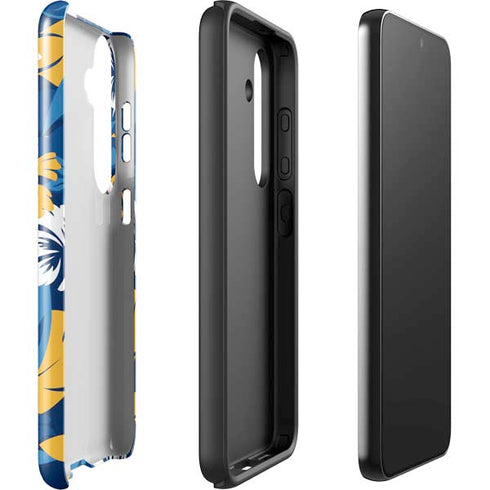 NFL Los Angeles Chargers Tropical Print Galaxy S24 Plus Impact Case